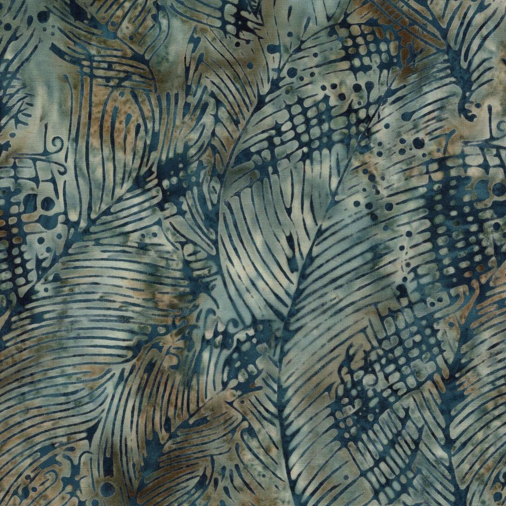 Coastal Current Strip Pack, Island Batik, Precut 2.5" Tan Blue Brown Sailboats Shells Fish Coastal Batik Fabric Strip Roll