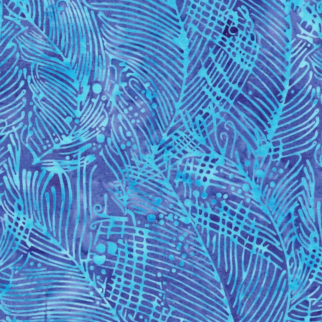 Serene Sea 10" Stack, Island Batik, Precut 10" Turquoise Blue Teal Purple Coastal Beach Shells Batik Layer Cake Fabric Squares