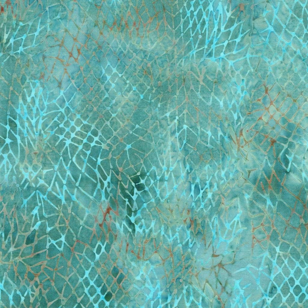 Serene Sea 5" Stamp, Island Batik, 5" Precut Turquoise Blue Teal Purple Beach Shells Fish Coastal Batik Fabric Charm Pack Quilt Squares