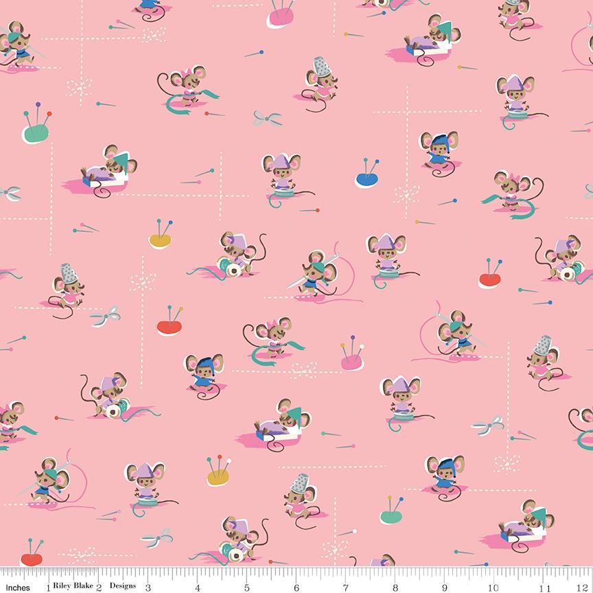 Wishes 5" Stacker, Riley Blake 5-18070-42, 5" Precut Pink Blue Mint Lavender Cinderella Fairy Tale Charm Pack Fabric Squares, Jill Howarth