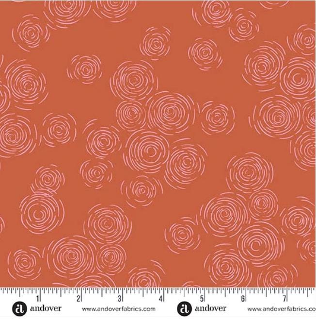 Sunset Cottage 5" Charm Pack, Andover 5-SUNS-42, 5" Precut Pink Blue Purple Yellow Orange Floral Fabric Charm Squares