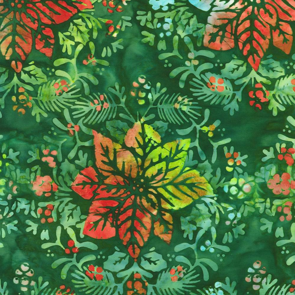 Artisan Batiks - Christmas Cheer 5" Charm Squares, Robert Kaufman CHS-1388-42, 5" Precut Red Green Christmas Xmas Batik Fabric Squares
