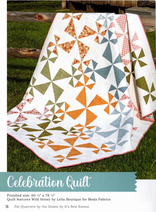 Fat Quarters by the Dozen Quilt Pattern Book, It's Sew Emma ISE963, 12 Quilt Projects