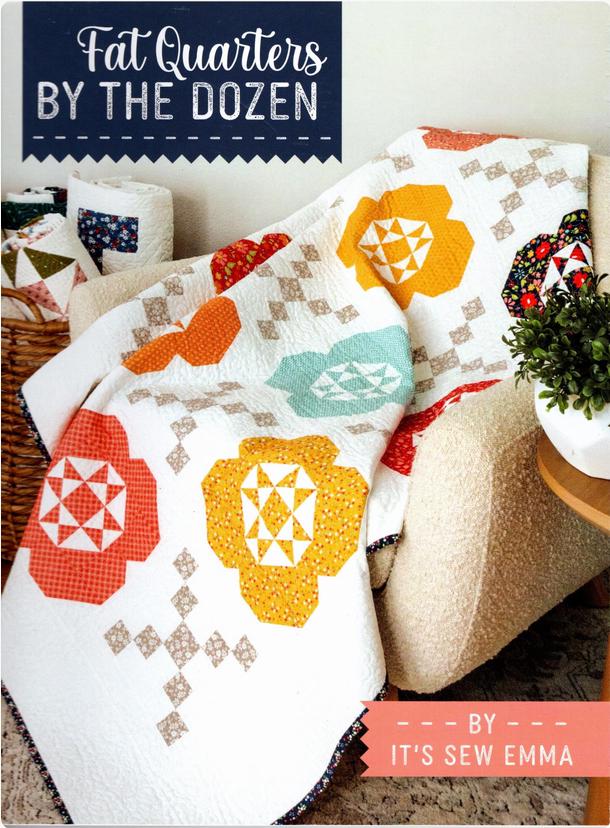 Fat Quarters by the Dozen Quilt Pattern Book, It's Sew Emma ISE963, 12 Quilt Projects