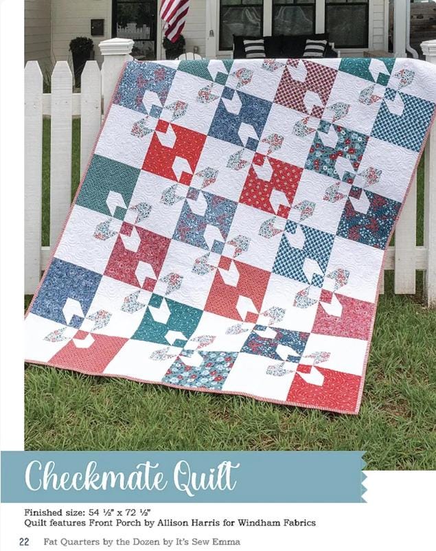 Fat Quarters by the Dozen Quilt Pattern Book, It's Sew Emma ISE963, 12 Quilt Projects