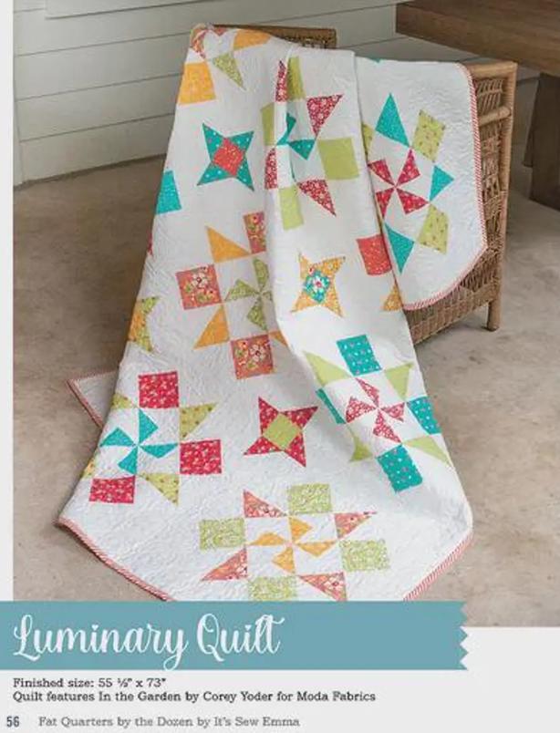 Fat Quarters by the Dozen Quilt Pattern Book, It's Sew Emma ISE963, 12 Quilt Projects