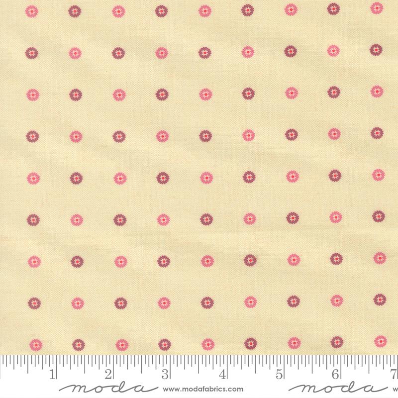 Sitara 5" Charm Pack, Moda 11980PP, Pink Teal Green Floral Charm Pack Fabric, 5" Precut Fabric Squares, Crystal Manning