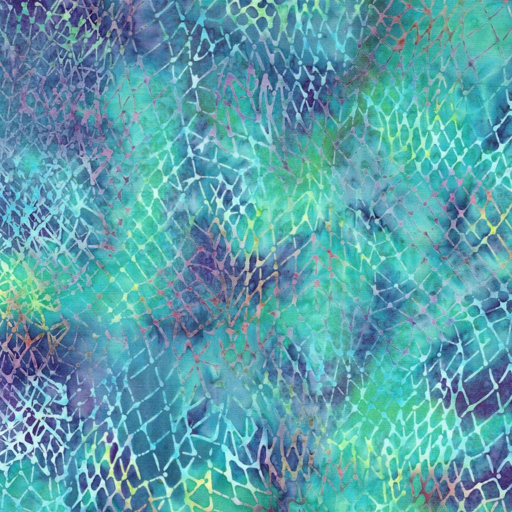 Serene Sea 10" Stack, Island Batik, Precut 10" Turquoise Blue Teal Purple Coastal Beach Shells Batik Layer Cake Fabric Squares