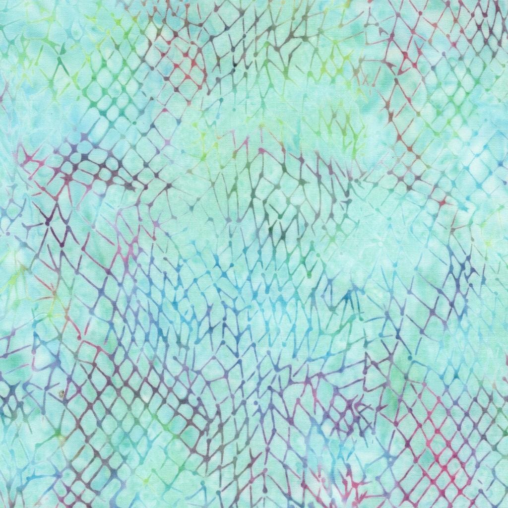 Serene Sea 10" Stack, Island Batik, Precut 10" Turquoise Blue Teal Purple Coastal Beach Shells Batik Layer Cake Fabric Squares