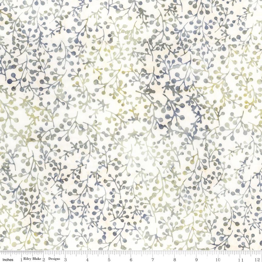 Expressions Batiks Flora Noire 5" Stacker, Riley Blake 5-23684-42, 5" Precut Black White Gray Batik Quilt Fabric Squares