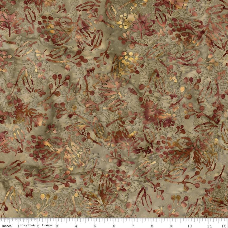 Expressions Batiks Holiday Charm 5" Stacker, Riley Blake 5-23664C-42 Smoky Grove, Precut 5" Christmas Winter Batik Quilt Fabric Squares