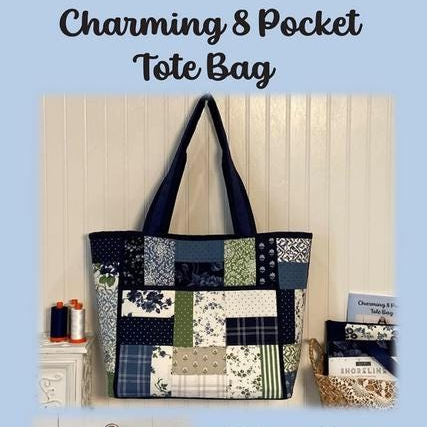 Charming 8 Pocket Tote Bag Quilt Pattern, Joyce Minnis JMD-220