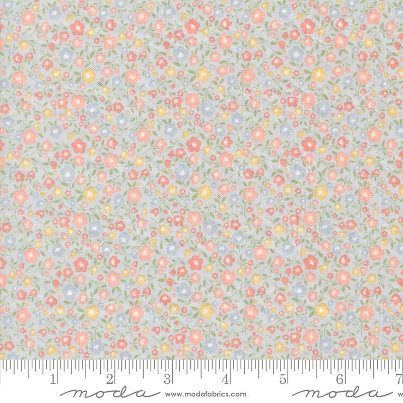 Handmade Sweetness Charm Pack, Moda 31790PP, 5" Precut Pink Green Blue Yellow Floral Charm Pack Fabric Squares, My Sew Quilty Life, Briggs