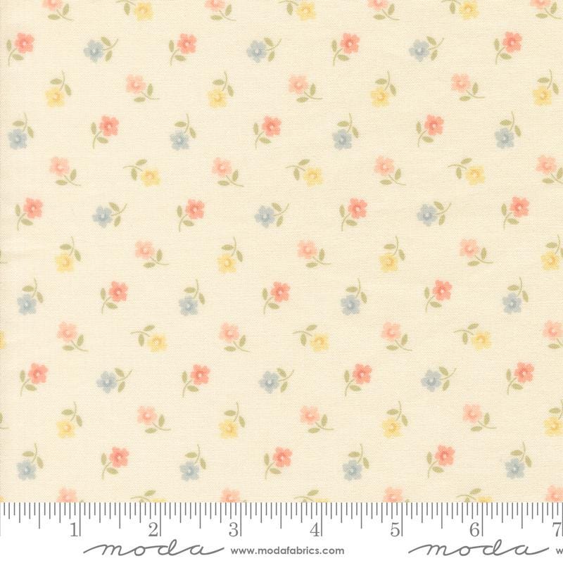 Handmade Sweetness Charm Pack, Moda 31790PP, 5" Precut Pink Green Blue Yellow Floral Charm Pack Fabric Squares, My Sew Quilty Life, Briggs