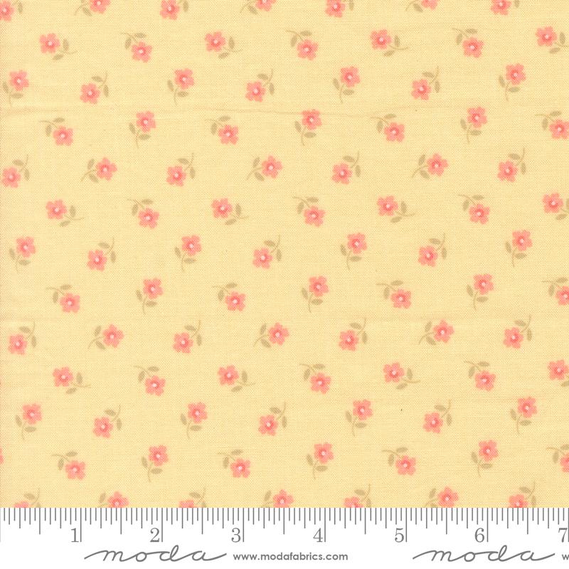 Handmade Sweetness Charm Pack, Moda 31790PP, 5" Precut Pink Green Blue Yellow Floral Charm Pack Fabric Squares, My Sew Quilty Life, Briggs