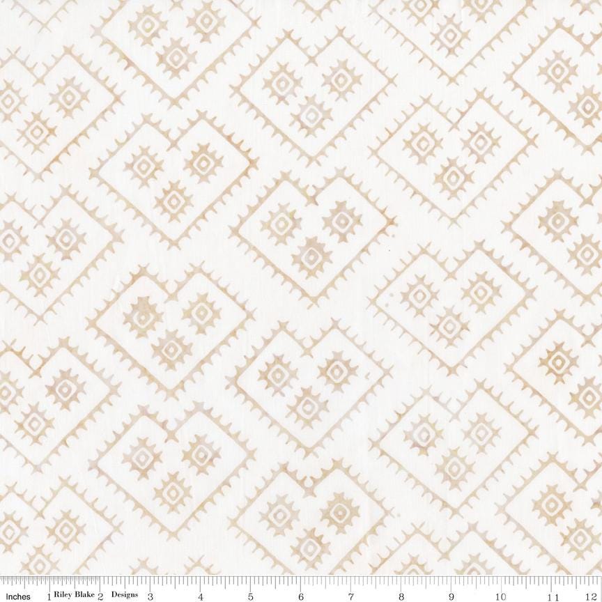 Expressions Batiks Boho 5" Stacker, Riley Blake 5-BT23777-42, Precut 5" Terra Cotta Teal Taupe Hearts Floral Batik Quilt Fabric Squares