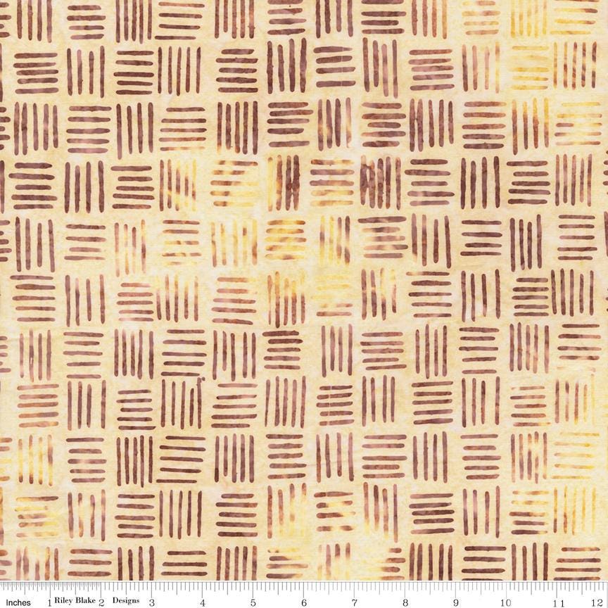 Expressions Batiks Verdant Muse 5" Stacker, Riley Blake 5-BT23786-42, Precut 5" Burgundy Gold Blue Cream Green Batik Fabric Squares, Gervais
