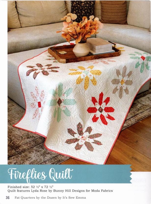 Fat Quarters by the Dozen Quilt Pattern Book, It's Sew Emma ISE963, 12 Quilt Projects