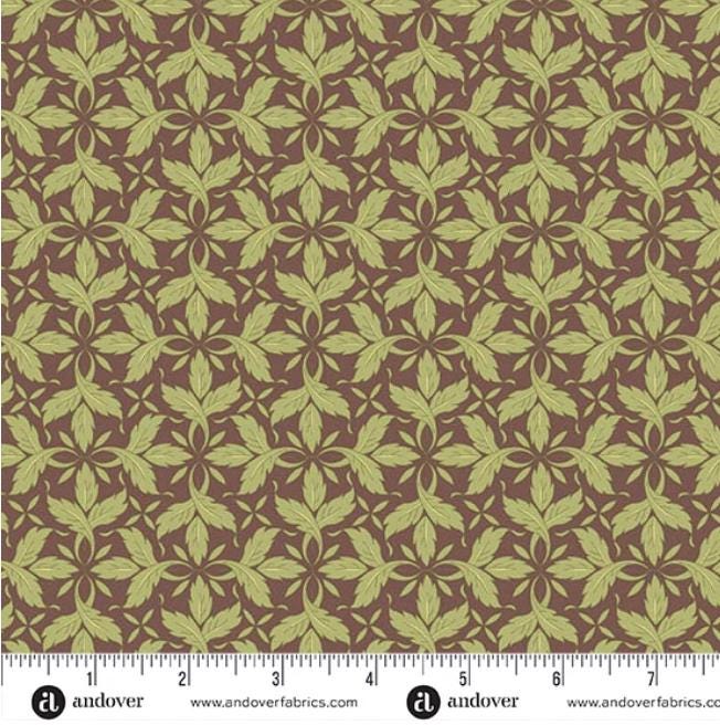 Paradise 5" Charm Pack, Andover 5-PARA-42, 5" Precut Green Orange Purple Beige Red Blue Floral Fabric Charm Squares, Renee Nanneman