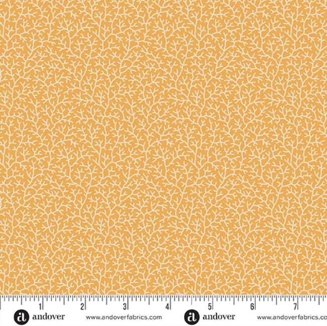 Paradise 5" Charm Pack, Andover 5-PARA-42, 5" Precut Green Orange Purple Beige Red Blue Floral Fabric Charm Squares, Renee Nanneman