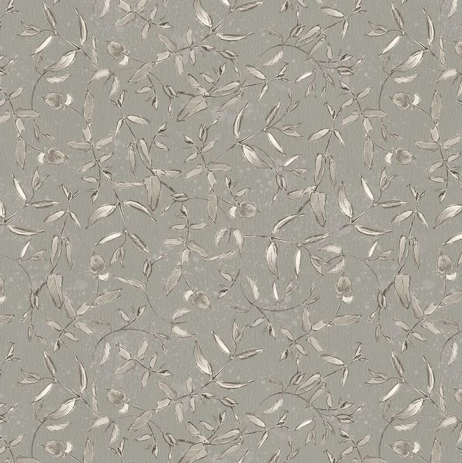 Botanical Sketchbook 10" Squares, White Owl Fabrics BOTANICALSKETCHBK-10, Precut 10" Cream Taupe Black Floral Quilt Fabric Squares