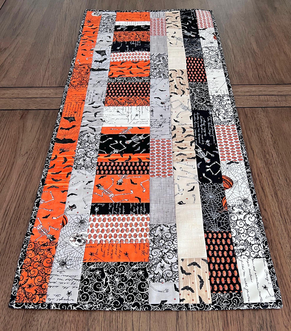 Ghostly Greetings Halloween Quilted Table Runner, 17