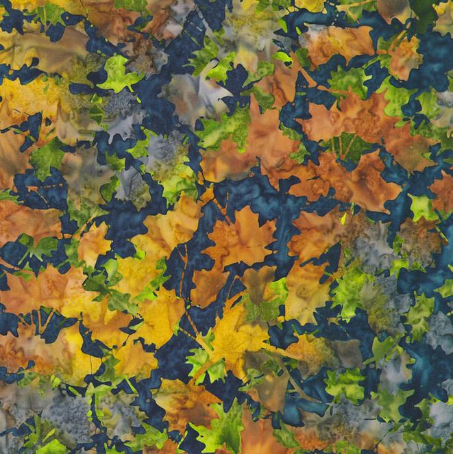 Artisan Batiks Aspen 10" Ten Square, Robert Kaufman TEN-1459-42, 10" Precut Autumn Fall Leaves Batik Fabric Squares