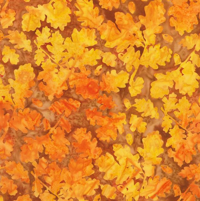 Artisan Batiks Aspen 10" Ten Square, Robert Kaufman TEN-1459-42, 10" Precut Autumn Fall Leaves Batik Fabric Squares