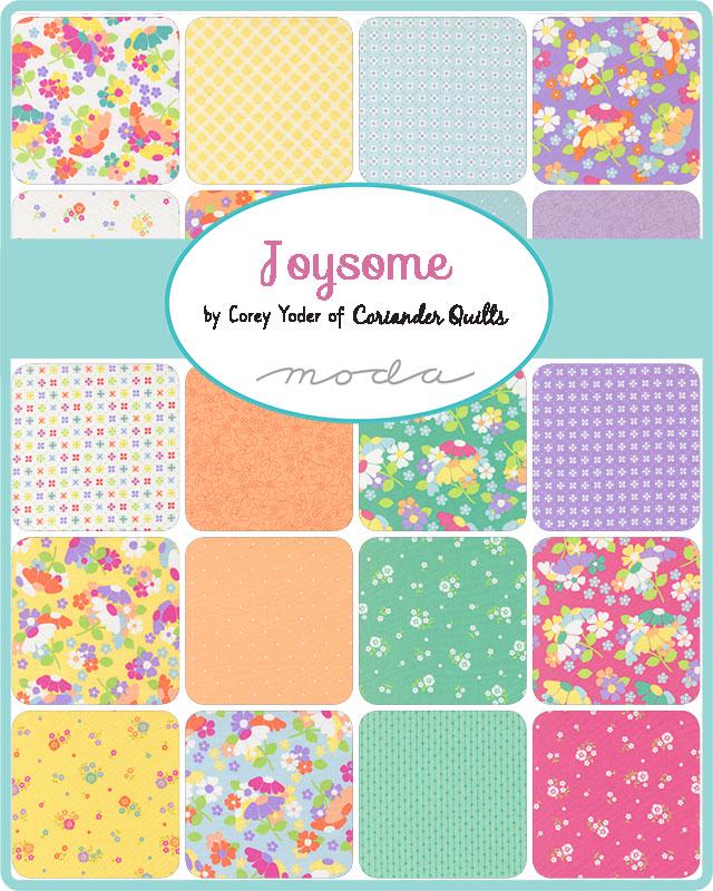 Joysome 2.5" Jelly Roll, Moda 29250JR, 2.5" Precut Multicolored Floral Fabric Strips, Corey Yoder, Coriander