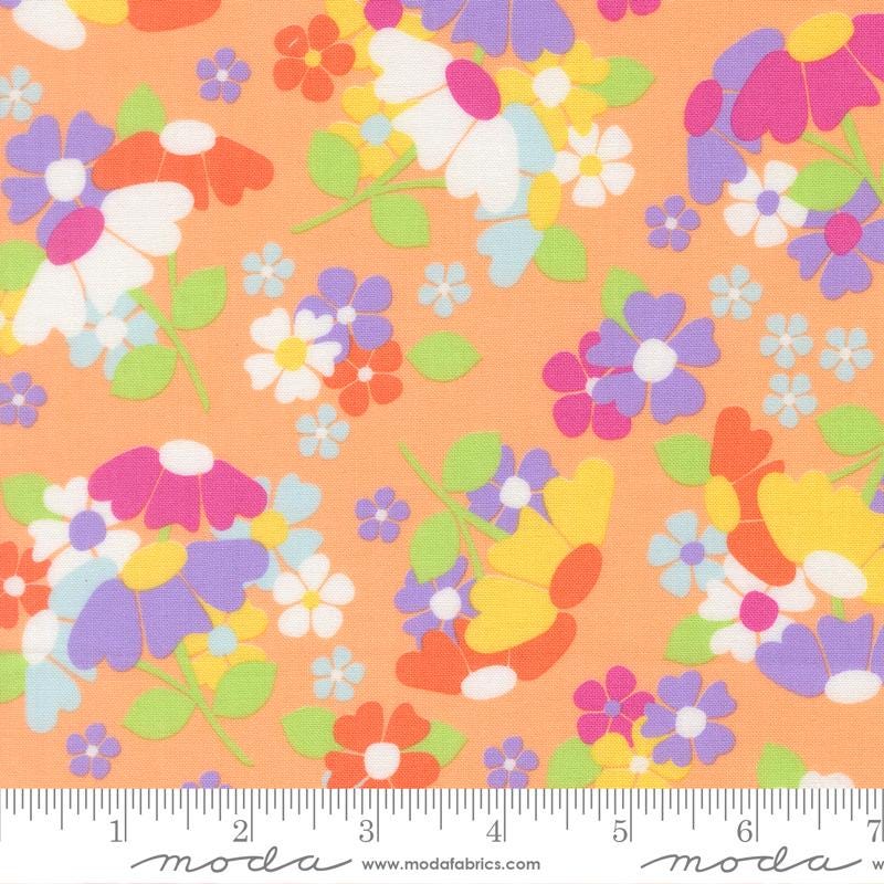 Joysome 5" Charm Pack, Moda 29250PP, 5" Precut Multicolored Floral Charm Pack Fabric Squares, Cory Yoder, Coriander