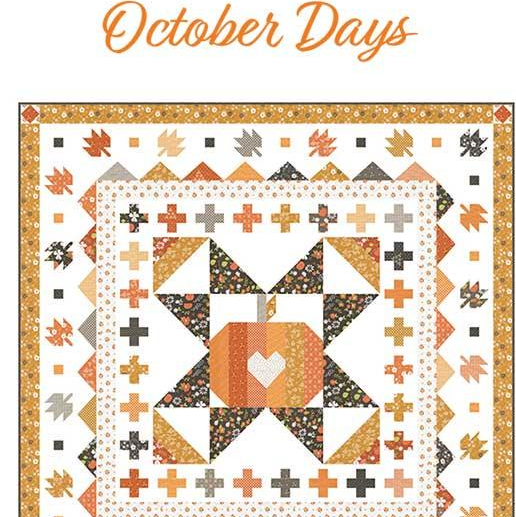 October Days Throw Quilt Pattern, Chelsi Stratton Designs CSD183
