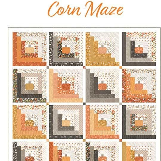 Corn Maze Throw Quilt Pattern, Chelsi Stratton Designs CSD181