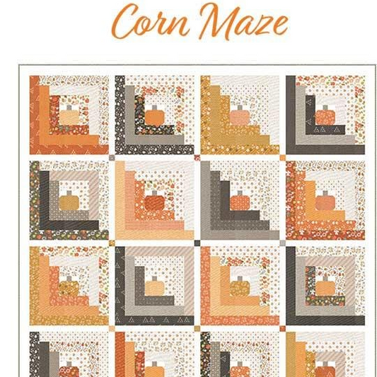 Corn Maze Throw Quilt Pattern, Chelsi Stratton Designs CSD181