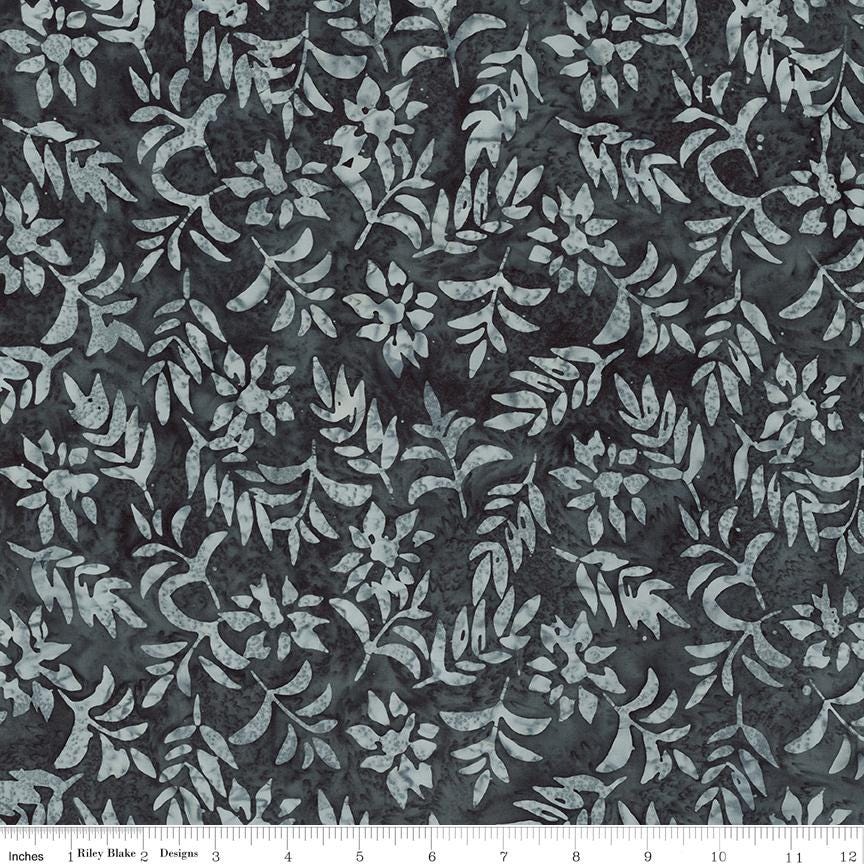 Expressions Batiks Holiday Charm 5" Stacker, Riley Blake 5-23664B-42 Midwinter Teal, Precut 5" Christmas Winter Batik Quilt Fabric Squares