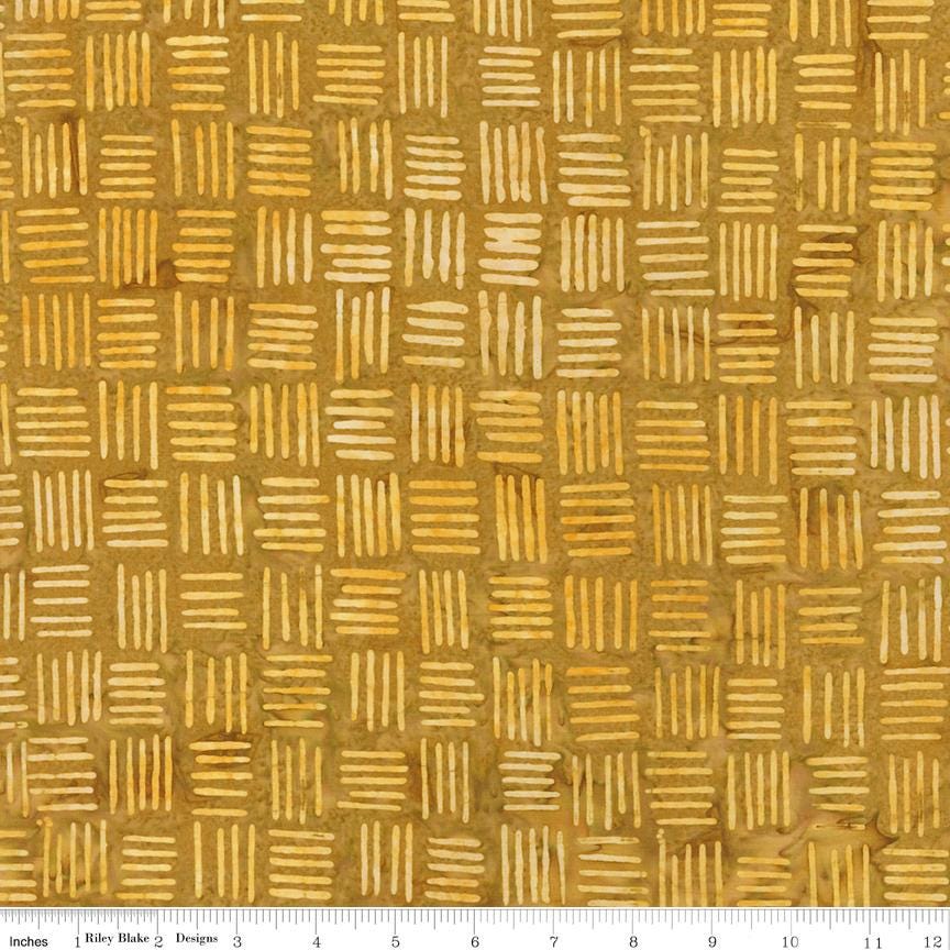 Expressions Batiks Verdant Muse 5" Stacker, Riley Blake 5-BT23786-42, Precut 5" Burgundy Gold Blue Cream Green Batik Fabric Squares, Gervais
