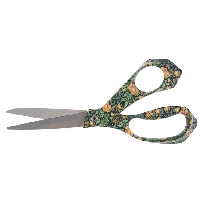 Floral 8.5" Dressmaker Scissors Morris Green, Hobby Gifts MR850-686-DB, Pink Green Yellow Floral Handle Scissors, Stainless Steel Blades
