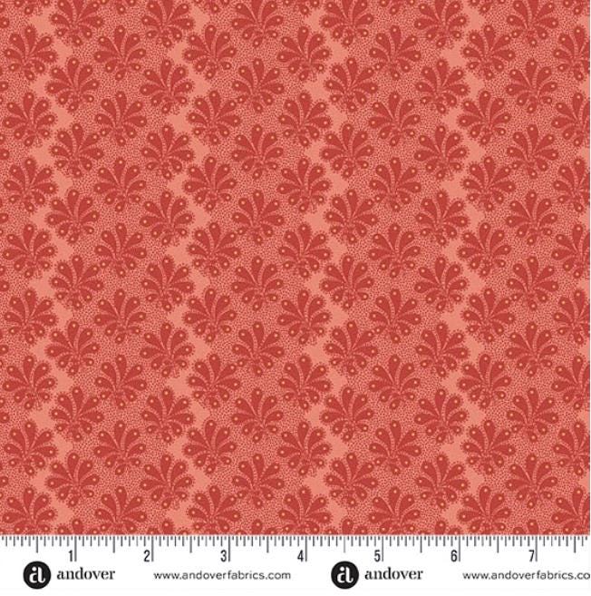 Paradise 5" Charm Pack, Andover 5-PARA-42, 5" Precut Green Orange Purple Beige Red Blue Floral Fabric Charm Squares, Renee Nanneman
