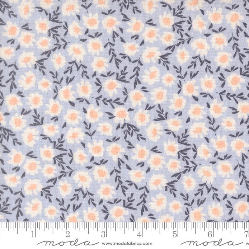 Wildbriar 5" Charm Pack, Moda 43220PP, 5" Precut Pink Blue Golden Brown Floral Charm Pack Fabric Squares, Sweetfire Road