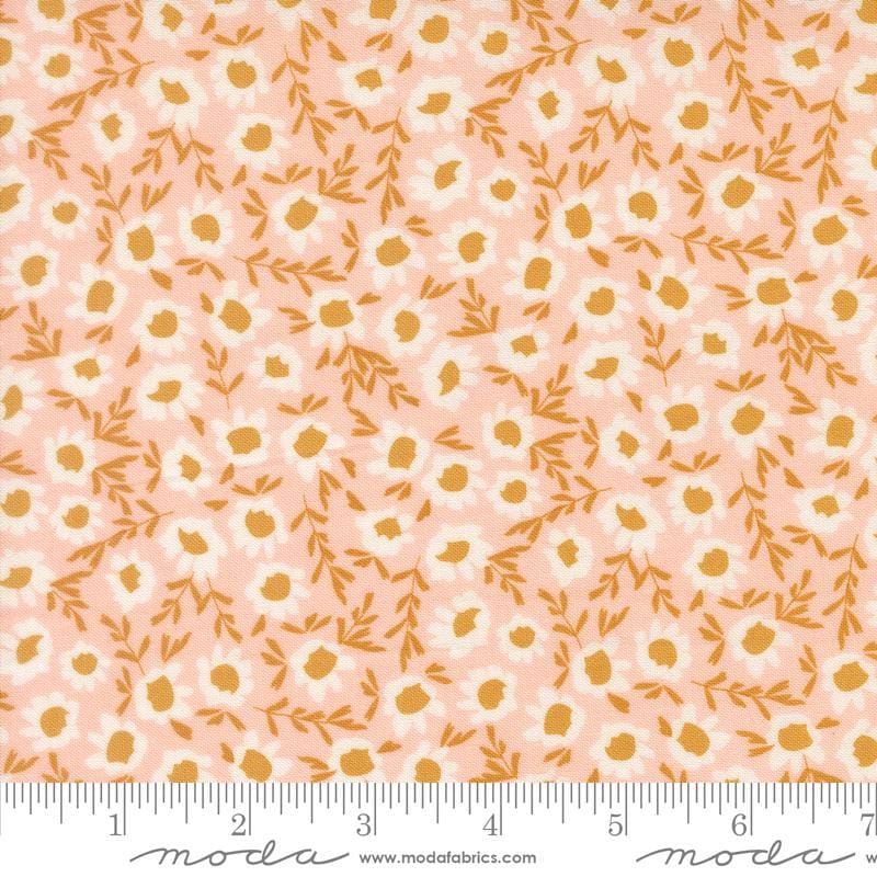 Wildbriar 5" Charm Pack, Moda 43220PP, 5" Precut Pink Blue Golden Brown Floral Charm Pack Fabric Squares, Sweetfire Road