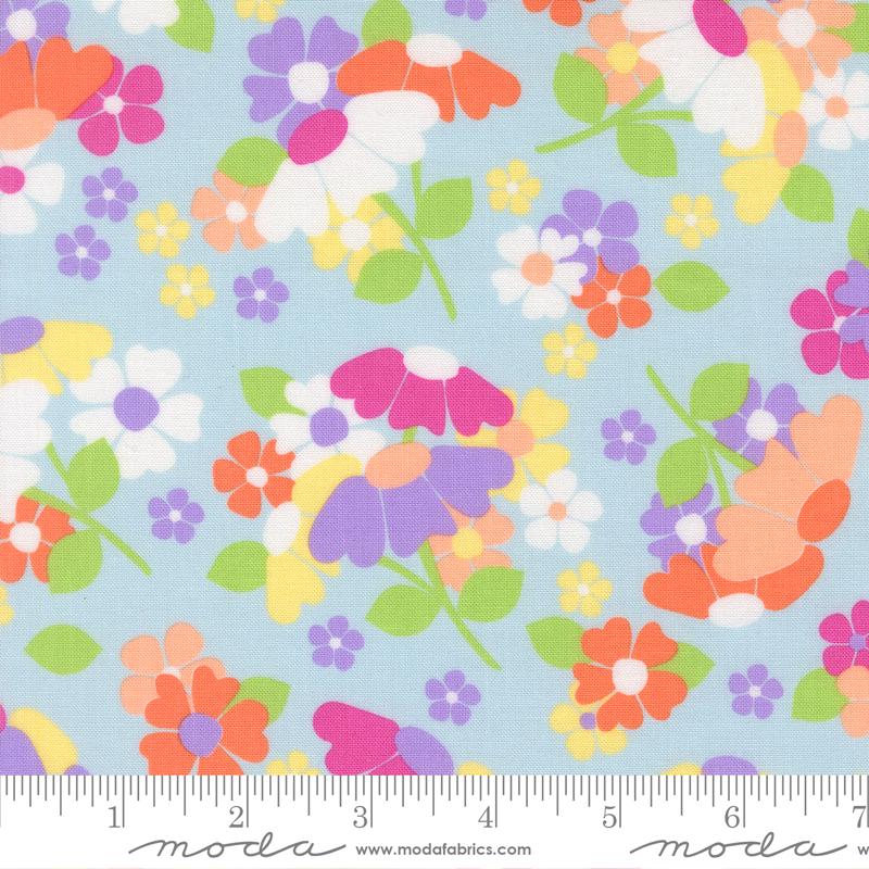 Joysome 2.5" Jelly Roll, Moda 29250JR, 2.5" Precut Multicolored Floral Fabric Strips, Corey Yoder, Coriander