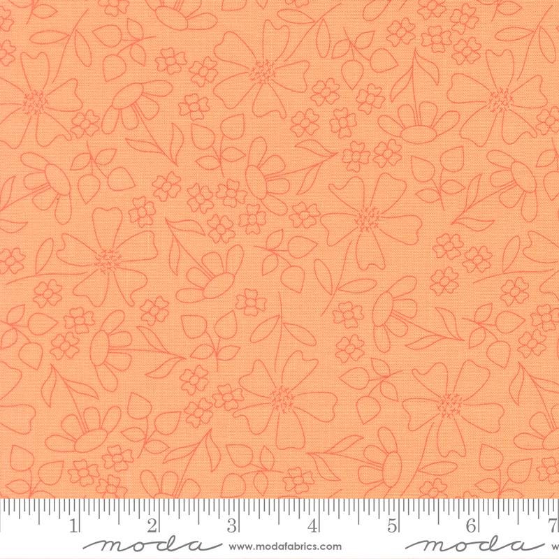 Joysome 2.5" Jelly Roll, Moda 29250JR, 2.5" Precut Multicolored Floral Fabric Strips, Corey Yoder, Coriander