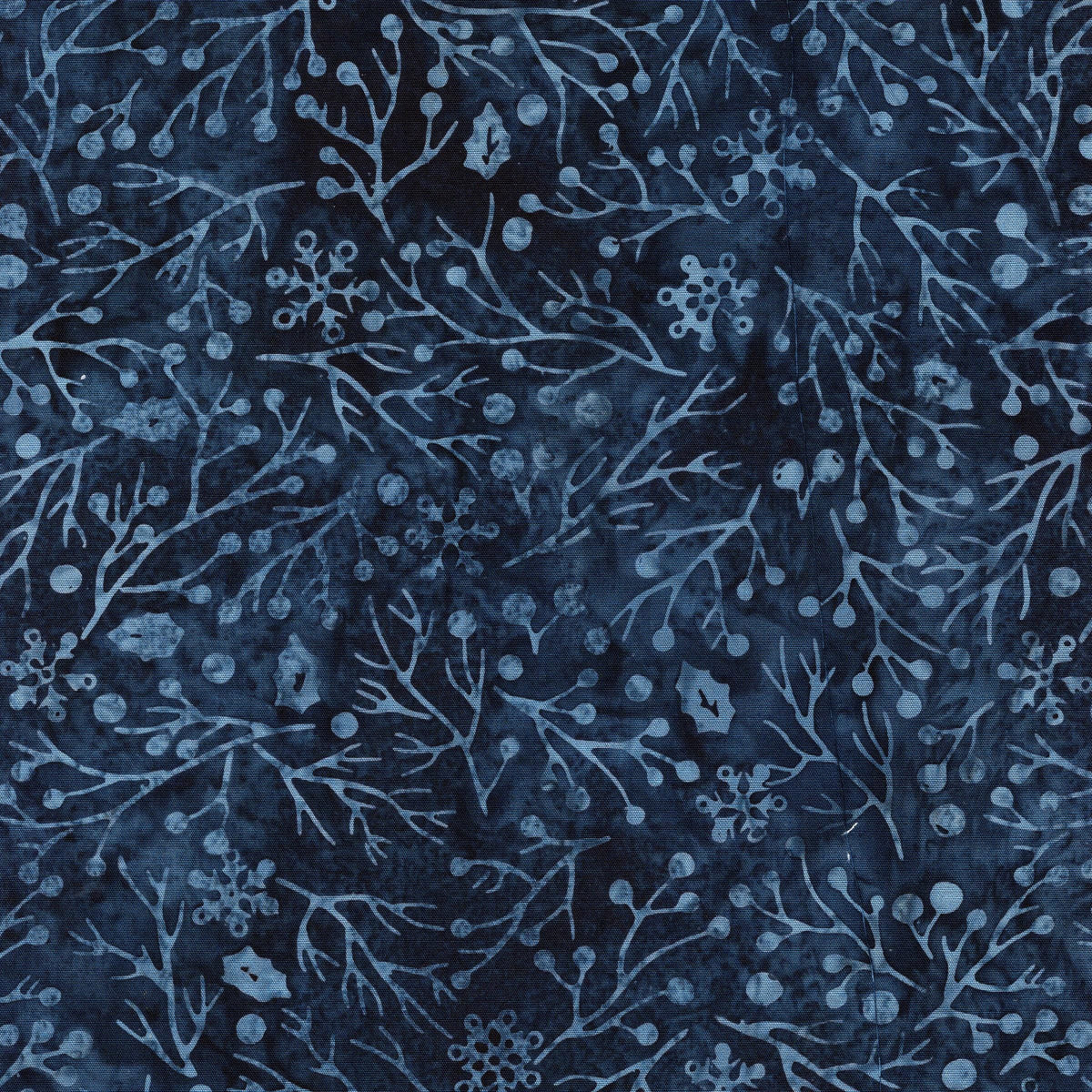 Midnight Snowfall 10" Stack, Island Batik, 10" Precut Navy Mauve White Gray Christmas Layer Cake Quilt Fabric Squares