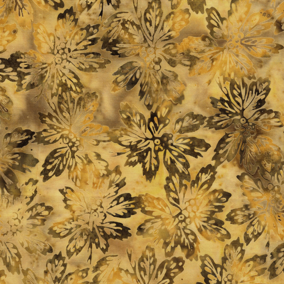 Woodland Warmth Autumn Fall 10" Stack, Island Batik, Precut 10" Tan Brown Black Pumpkins Leaves Autumn Batik Fabric Squares