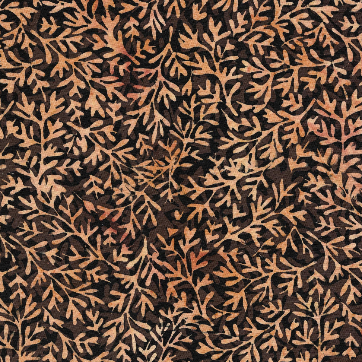 Woodland Warmth Autumn Fall 5" Stamp, Island Batik, Precut 5" Tan Brown Black Pumpkins Leaves Autumn Batik Fabric Charm Squares