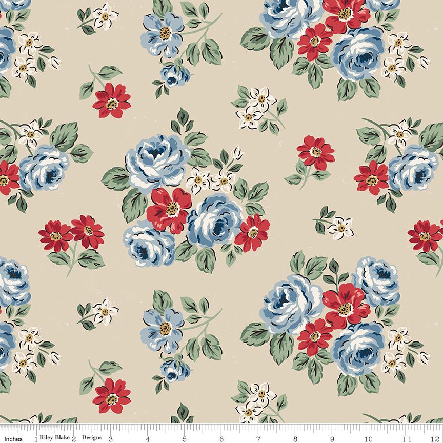 Independence 5" Stacker, Riley Blake 5-17330-42, Precut 5" USA Patriotic Icons Quilt Fabric Squares, RBD