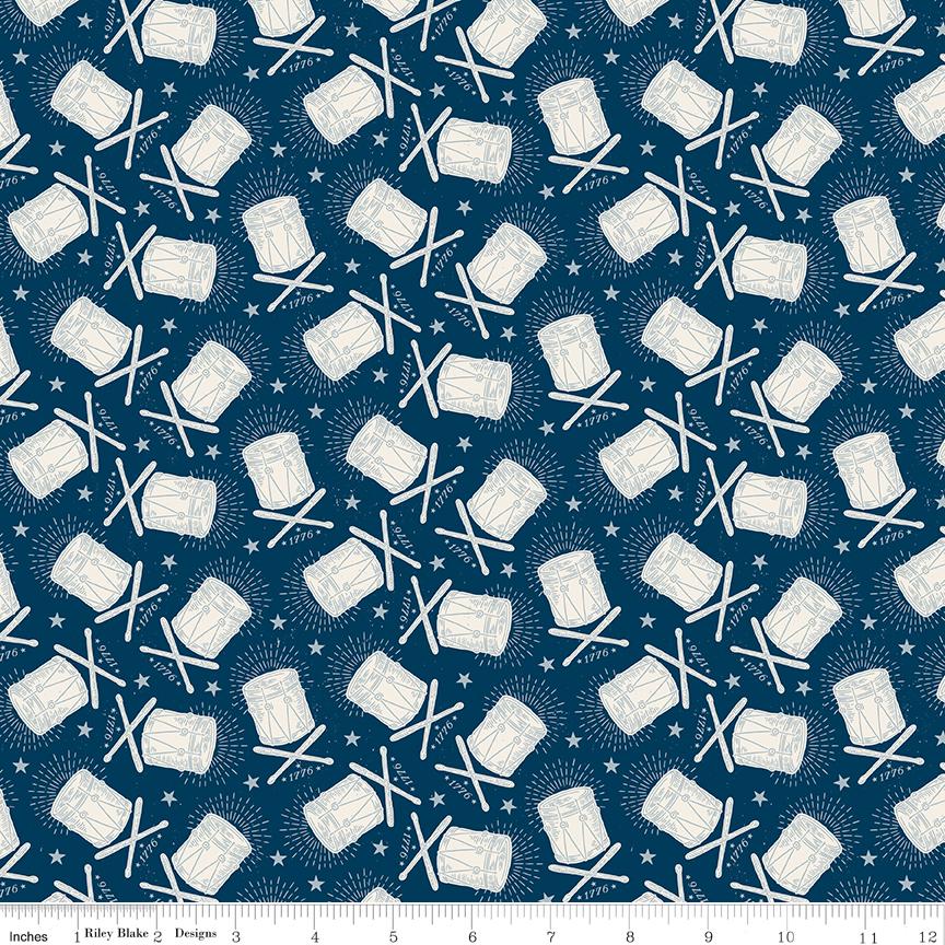 Independence 5" Stacker, Riley Blake 5-17330-42, Precut 5" USA Patriotic Icons Quilt Fabric Squares, RBD