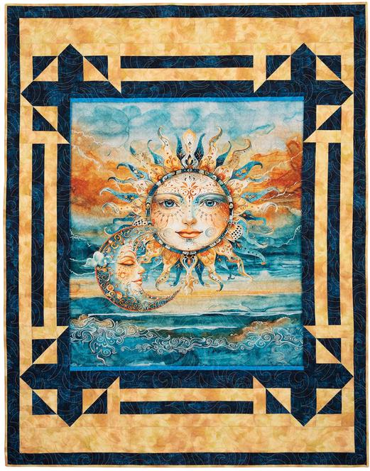 Panel Perfect 3-Yard Quilts Pattern Book, Fabric Cafe FC 032543, 8 Lap Throw Quilt Patterns for Panels