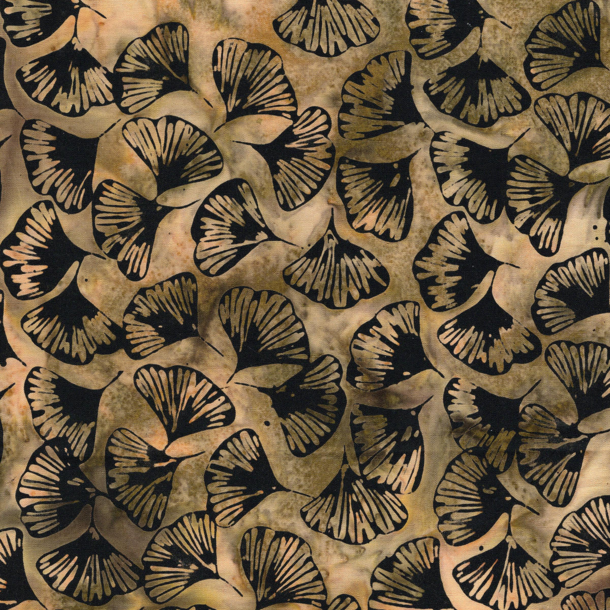 Woodland Warmth Autumn Fall Strip Pack, Island Batik, Precut 2.5" Tan Brown Black Pumpkins Leaves Autumn Batik Fabric Strip Roll