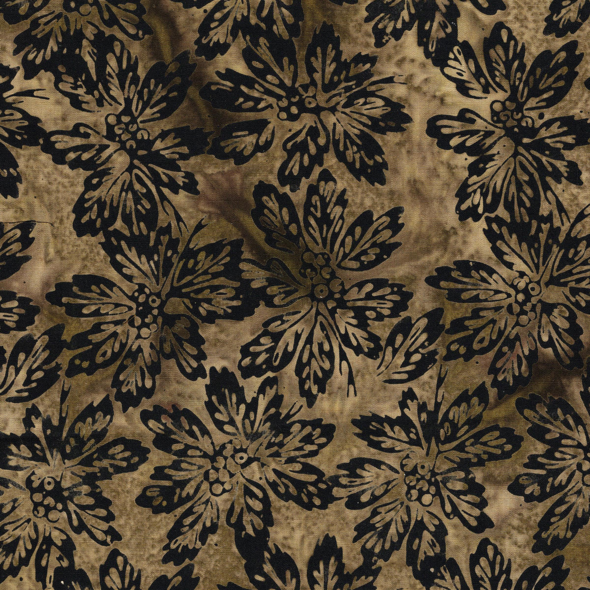 Woodland Warmth Autumn Fall Strip Pack, Island Batik, Precut 2.5" Tan Brown Black Pumpkins Leaves Autumn Batik Fabric Strip Roll