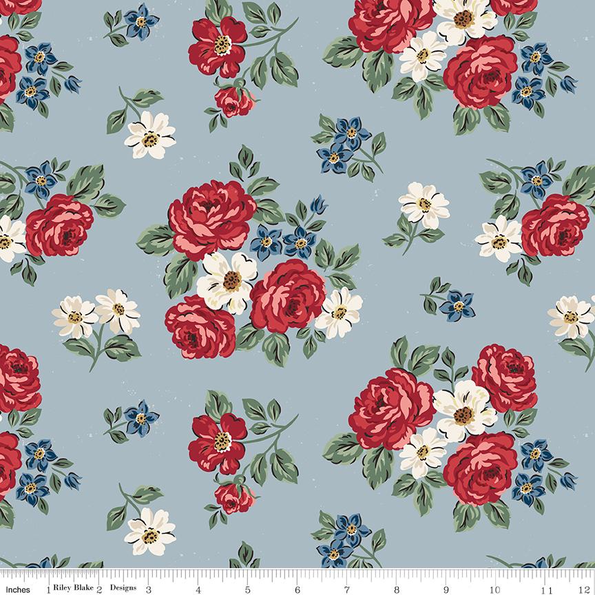 Independence 5" Stacker, Riley Blake 5-17330-42, Precut 5" USA Patriotic Icons Quilt Fabric Squares, RBD